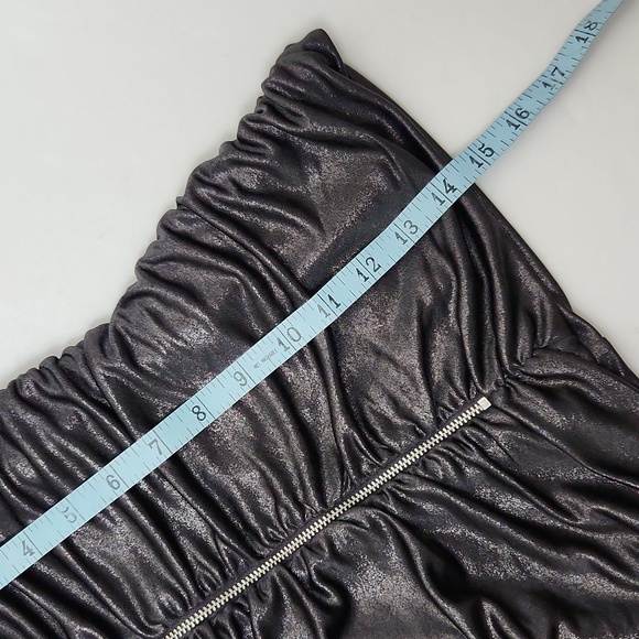 Express Ruched Tube Cocktail Metallic Top - Picture 14 of 15